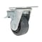 Vestil Rubber Swivel With Total Brake Caster 4 In. Diameter x 2 In. Width 551 lb Dark Gray/Gold CST-KSM-4X2MR-SWTB - alternate 2